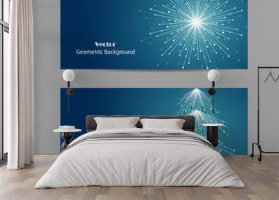 Set of horizontal banners Wall mural