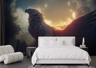 This is a 3D illustration of Wall mural