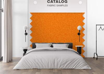 Fabric swatch textile catalog, Cloth sample Vector Illustration Wall mural