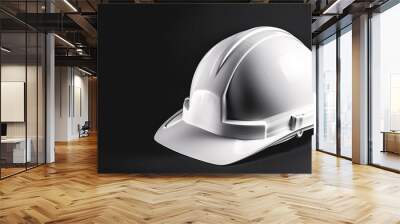 Hard hat mockup for branding and marketing Wall mural