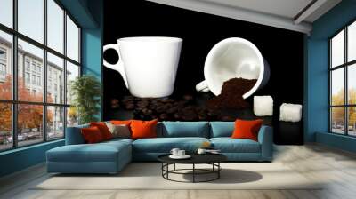 coffee and sugar Wall mural