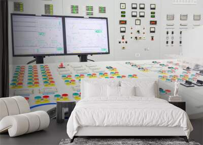 Block reactor control board of nuclear power plant Wall mural