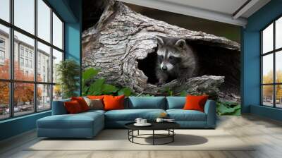 Baby Raccoon Wall mural