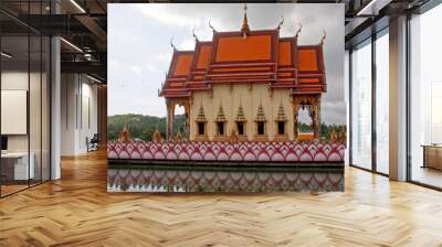 Big Buddha temple and cultural centre PlaiLaem, Samui, Thailand Wall mural