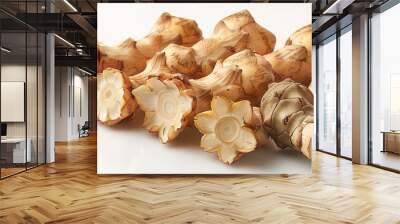 Jerusalem artichoke isolated on white background Wall mural