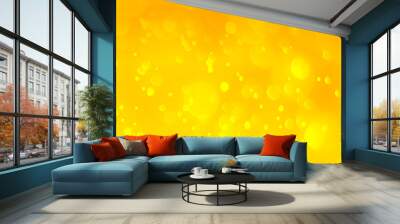 Abstract yellow gradient with bokeh light effect background Wall mural