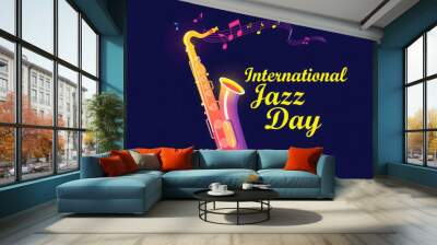 International Jazz Day Wall mural