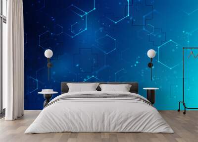 2D illustration medical structure background Wall mural