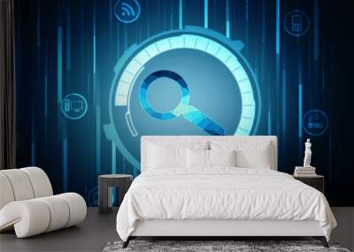 2d rendering Search concept - Lens Wall mural