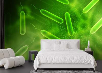 
3d illustration close up of  microscopic  bacteria

 Wall mural