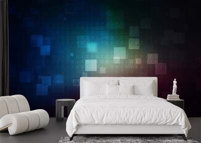 Sci fi futuristic user interface Wall mural