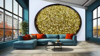 splite moong pulse/dal on white background Wall mural