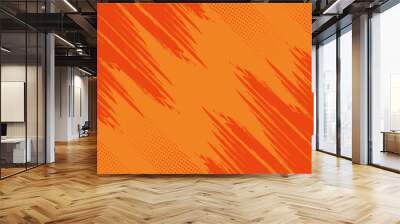 Orange abstract grunge texture with halftone background Wall mural