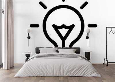 idea line icon Wall mural