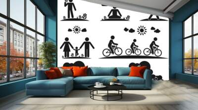 piktogram Wall mural