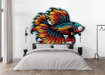 -create-a-detailed-vector-illustration-of-a-betta- (2).eps Wall mural