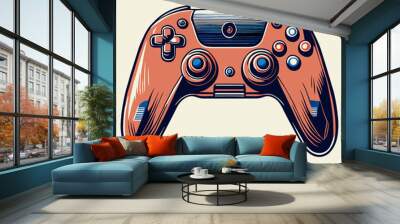 video game controller icon vector Wall mural