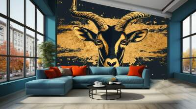 antelope head Wall mural