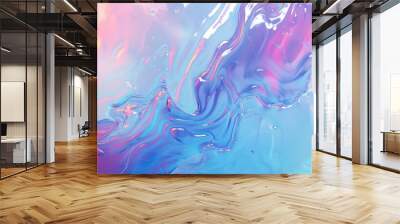 artistic light colored fluid liquid paint background  Wall mural