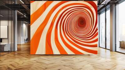 beautiful orange optic background illustration Wall mural