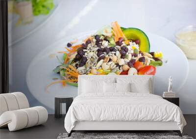 Cereal Salad with Vegetables. Wall mural