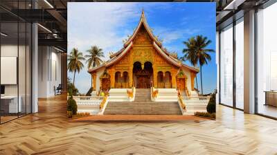 Golden Palace Haw Kham in Luang Prabang. Ancient Laos. Wall mural