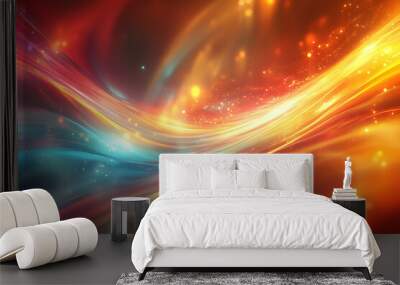 abstract background, PowerPoint techno background image, ultrarealistic photo, positive and light Wall mural