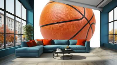 basketball isolated on white Wall mural