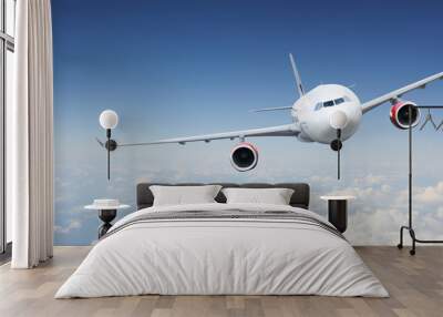 Airplane in the sky Wall mural