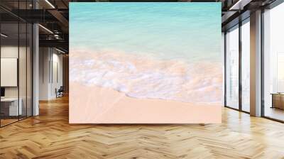 Sand and ocean panoramic background, summer concept Wall mural