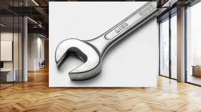 adjustable wrench isolated on white Wall mural