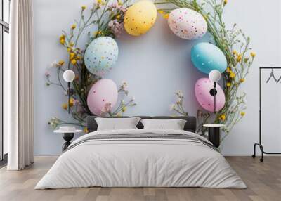 Easter eggs in a nest Wall mural