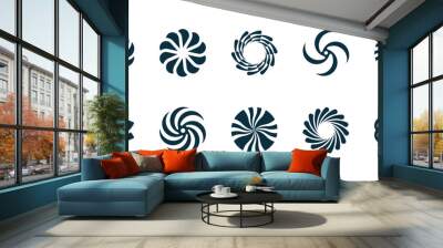 vector vortex logo premium template bundle Wall mural