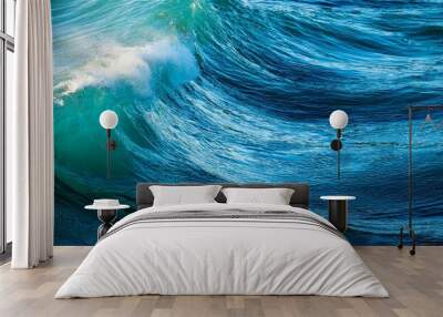 blue background Wall mural