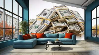 stack of money Wall mural