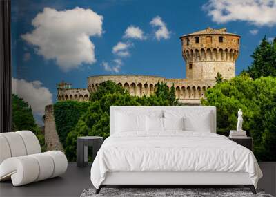 Fortezza Medicea - view of volterra - old Italian town of Twilight movie Wall mural