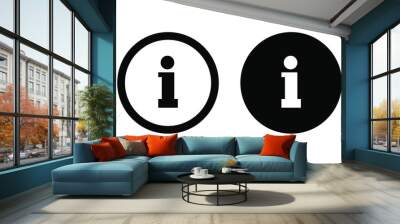 info sign, information icon vector  Wall mural