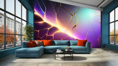 abstract background with stars Wall mural