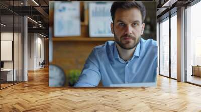 portrait of businessman in his office Wall mural