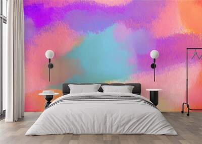 watercolor background with watercolor Wall mural