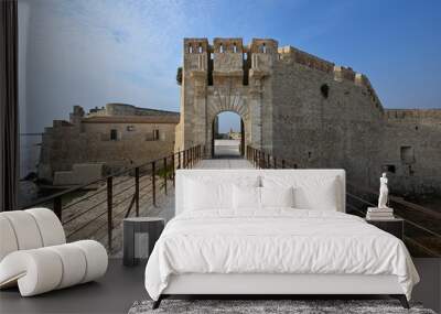 Maniace Fortress in Ortigia, Syracuse, Sicily, Italy Wall mural