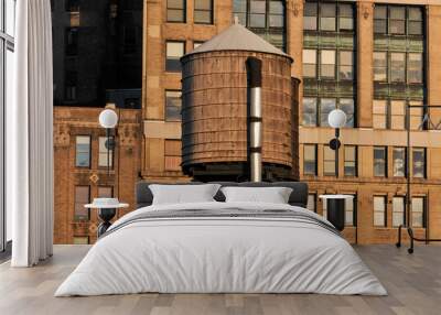 Rooftop Water Tank - New York City Wall mural