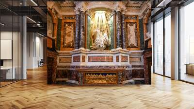 Santa Maria della Vittoria Church - Rome, Italy Wall mural