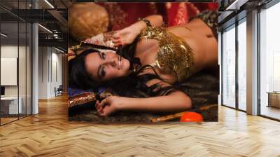 Beautiful belly dancer Wall mural