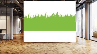 Green Landscape Illustration Wall mural