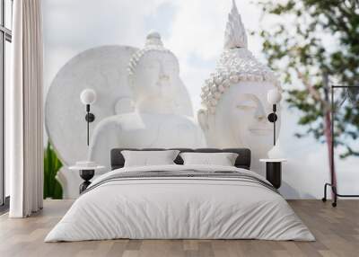 An white Buddha Wall mural