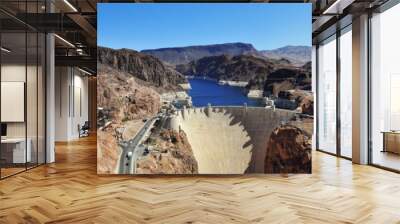 hoover dam panorama Wall mural