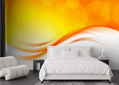 abstract orange background Wall mural