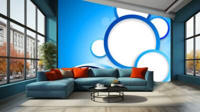 Background with circles Wall mural