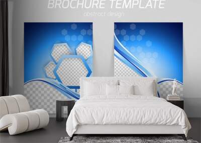 flyer template design Wall mural